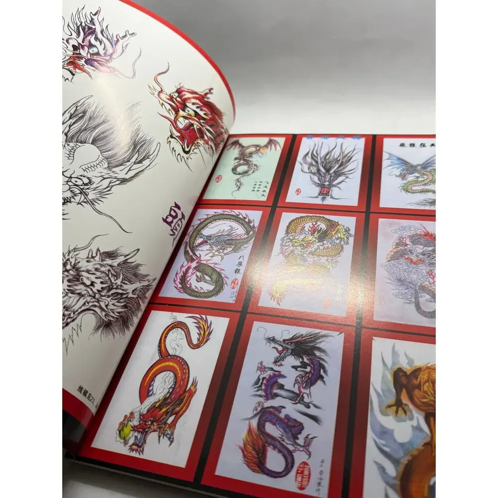 Tattoo Master Family 3 Chinese Dragon Tattoo Flash Book, Master Works
